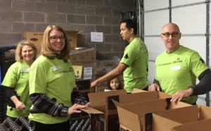 Lori and KP volunteers at Jeffoc Action Center_ Cropped