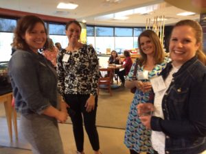 4 ladies at reception