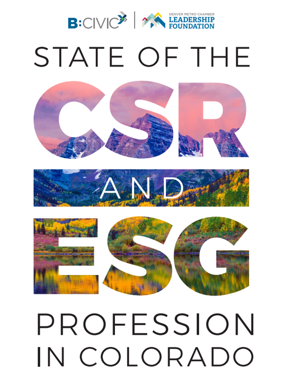 The State of the CSR and ESG Profession in Colorado