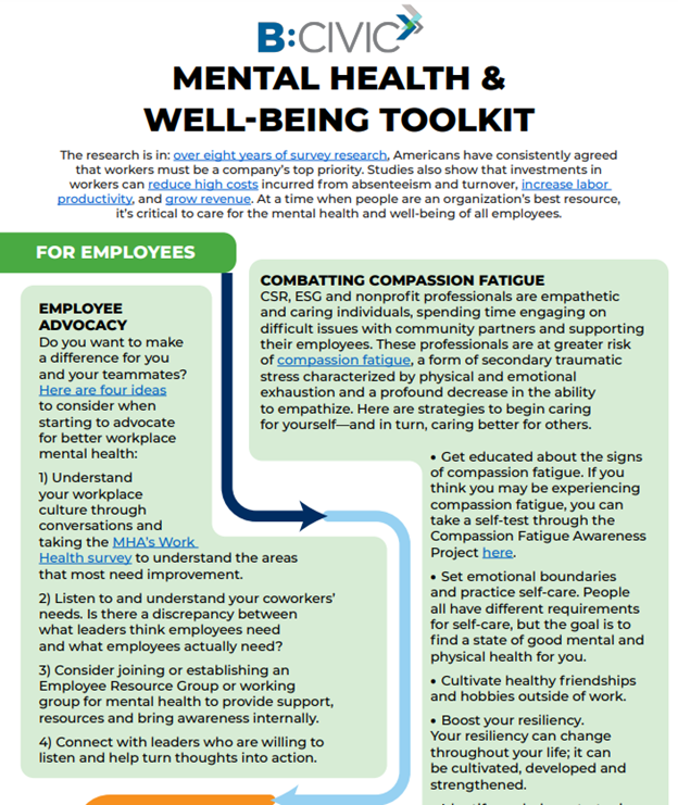 Mental Health & Well-being Toolkit